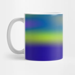 blue yellow abstract texture art Mug